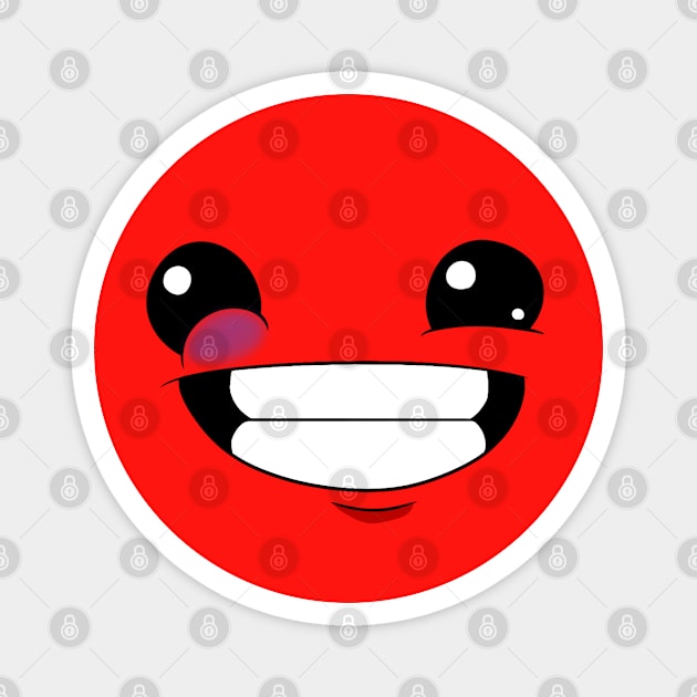 Meat Boy Magnet by Worlem